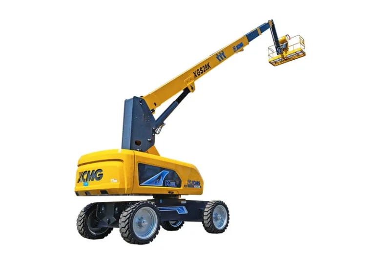 XCMG XGS28K Telescopic Boom Lift — 28.2 m working height, 300/460 kg platform capacity, 16.5 t