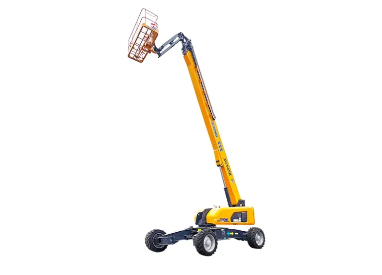 XCMG XGS45K Telescopic Boom Lift — 45.1 m working height, 300/460 kg platform capacity, 22.2 t