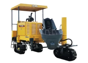 XCMG XHT155 Slipform Paver — 1800 mm paving width, 1200 mm max thickness, three-crawler curbstone paver with Weichai engine
