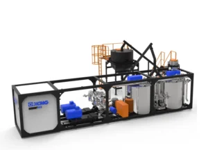 XCMG XJ20 Modified Asphalt Equipment — 20 t/h rated productivity, 6.5×2 m² production tank, two-stage colloid mill continuous shearing