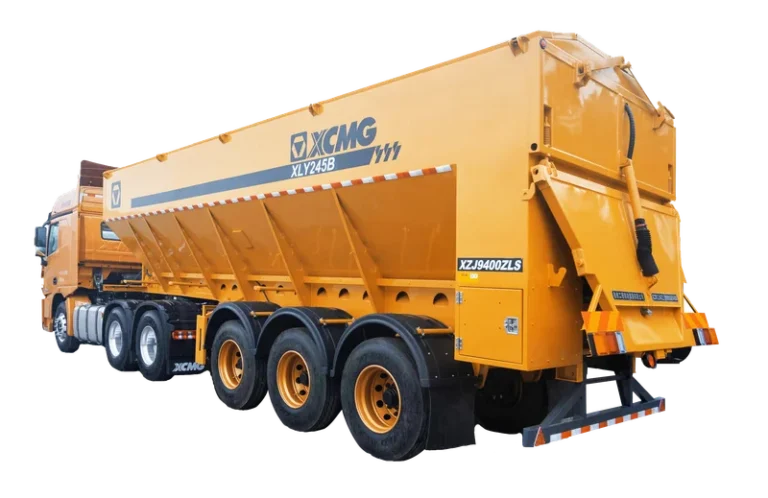 XCMG XLY245BV Bulk Grain Transport Semi-Trailer — 32 cubic meter silo, hot asphalt material feed for pavers, 40000 kg total mass