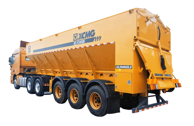 XCMG XLY245BV Bulk Grain Transport Semi-Trailer — 32 cubic meter silo, hot asphalt material feed for pavers, 40000 kg total mass