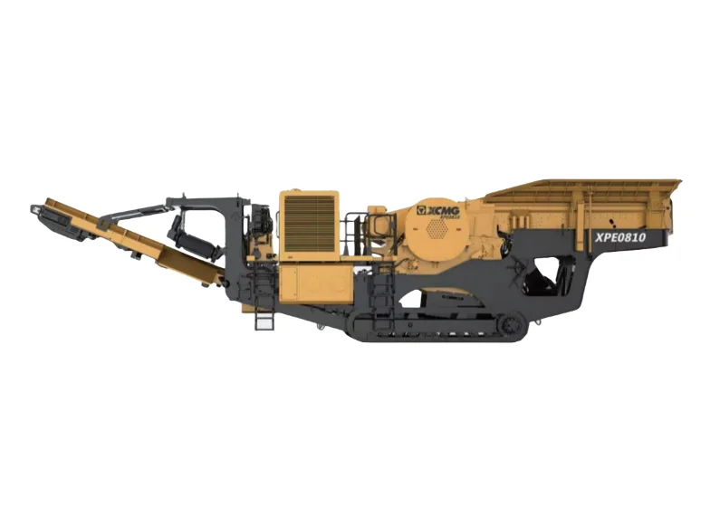 XCMG XPE0810E Movable Jaw Crushing Station — 140-300 t/h, 44 t curb weight, electric drive