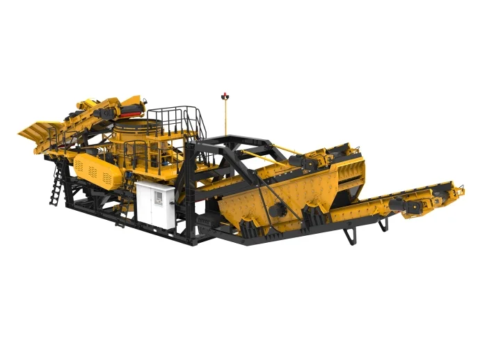 XCMG XPY1300K Movable Cone Crushing Station - 140-635 t/h, 59.4 t with return conveyor, multi-cylinder hydraulic cone