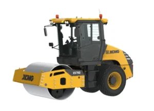 XCMG XS75G XS75PDG Single Drum Vibratory Roller — 7000 kg operating weight, 1700 mm working width, Kubota engine 52.6 kW, EU Stage V / T4F