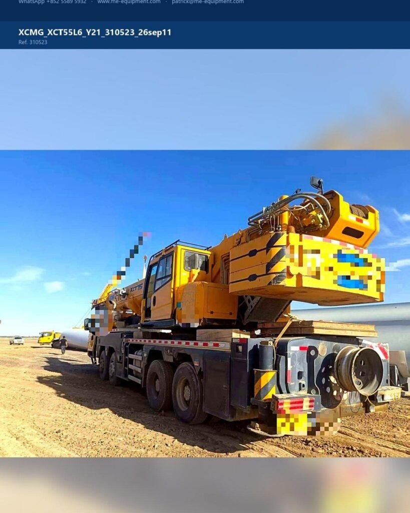 XCMG XCT55L6 Truck Crane (Used, 2021)